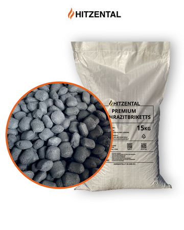 PROBEPAKET (15 kg) Premium Anthrazit Eierbriketts